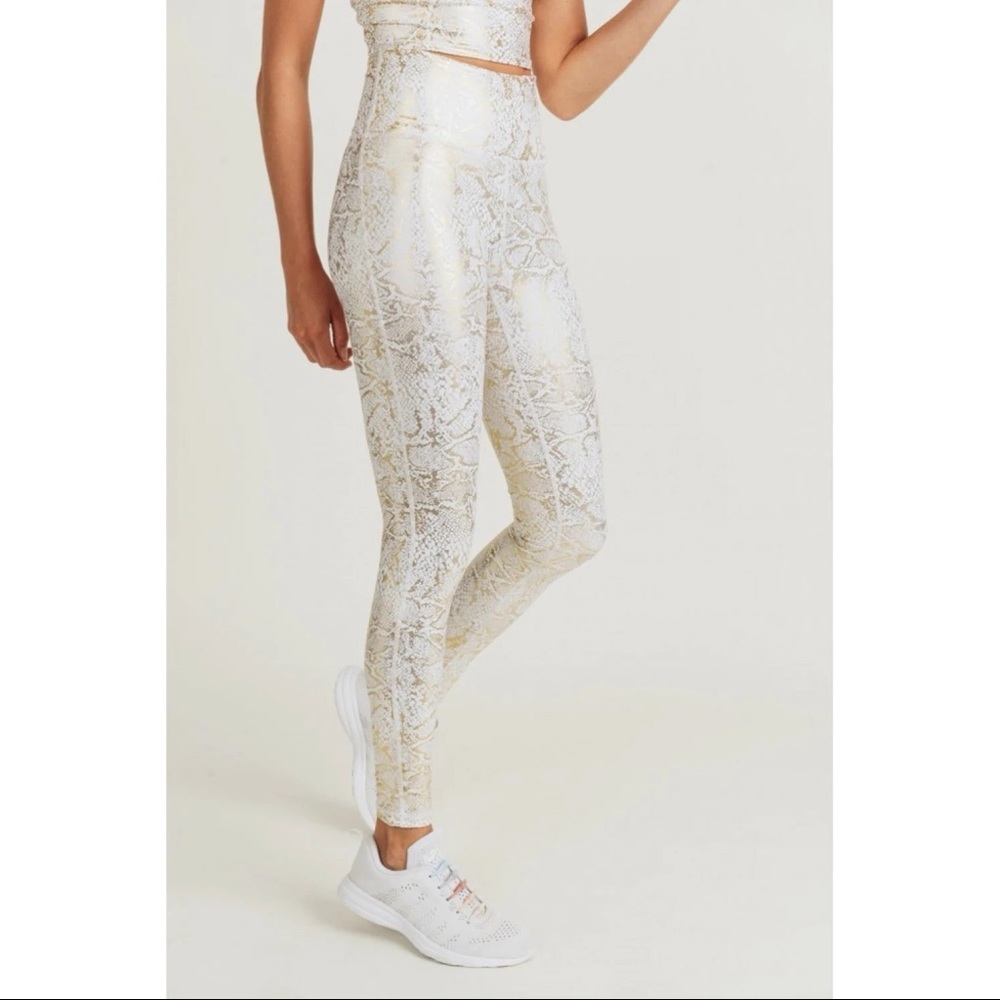 Gold Snake Print Highwaist Leggings